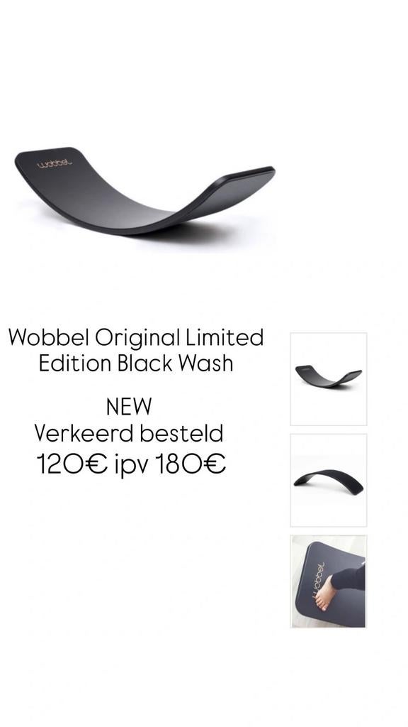 Wobbel Original Limited Edition black wash, Enlèvement