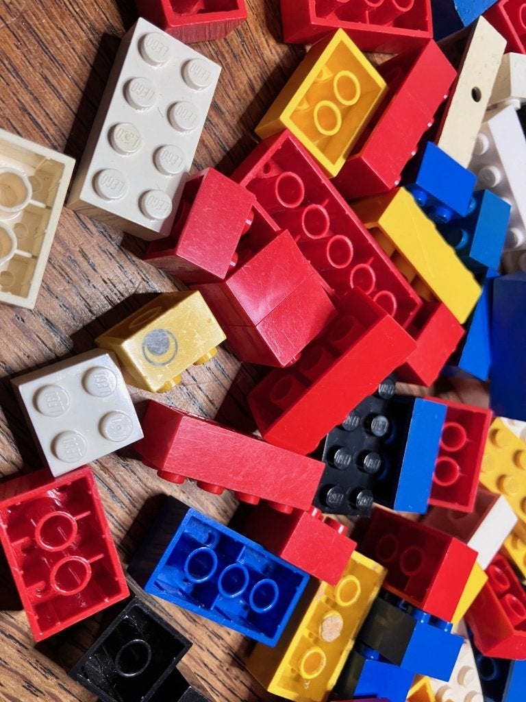 Lot LEGO - 125 Bricks van 2 bij diverse afmetingen, Kinderen en Baby's, Verzenden, Gebruikt, Losse stenen, Lego