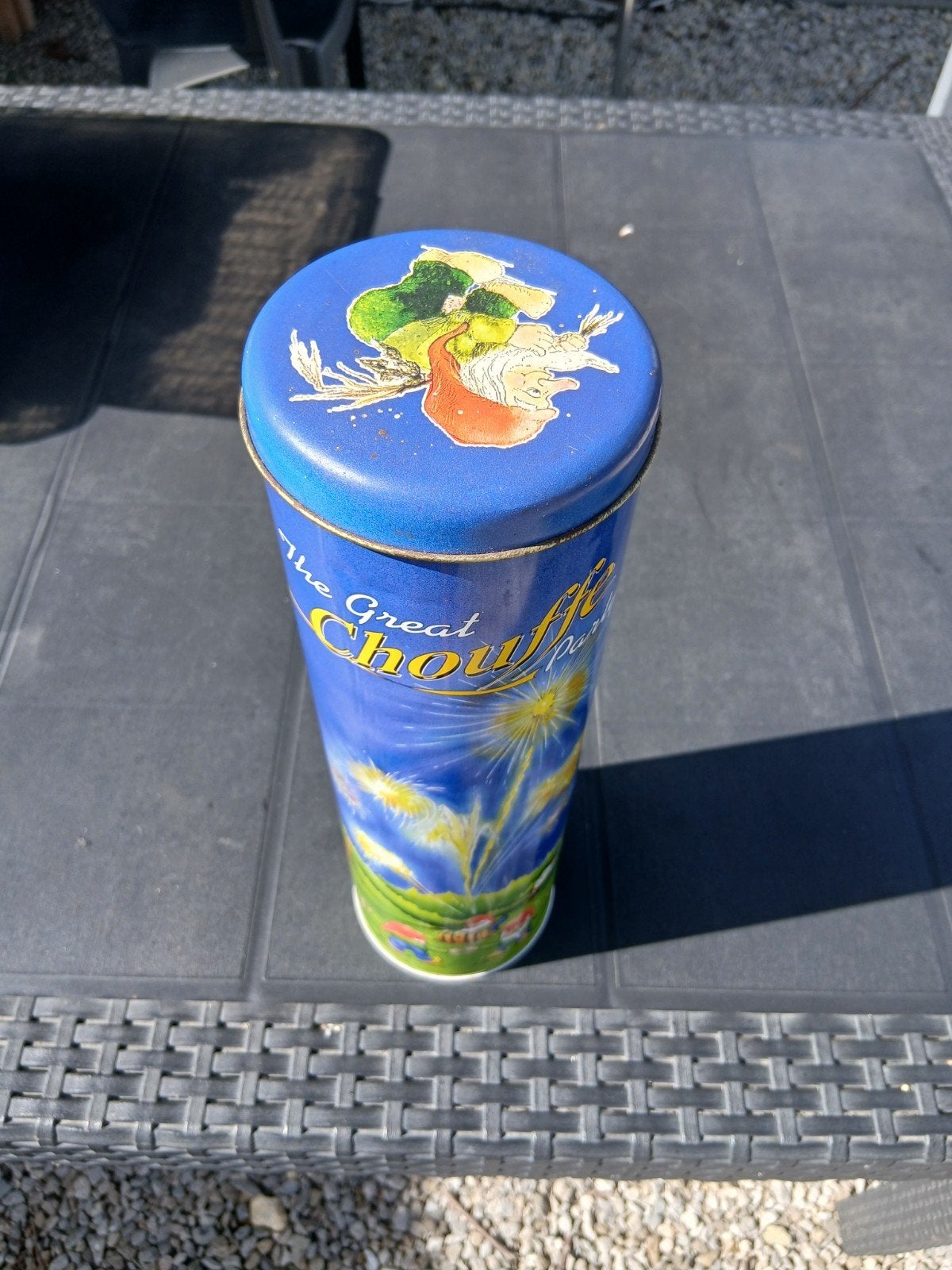 la chouffe bier koker metaal, Verzamelen, Ophalen of Verzenden
