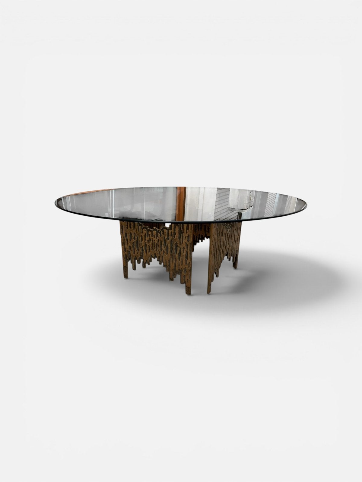 Bronze brutalist coffee table, Ophalen, Zo goed als nieuw