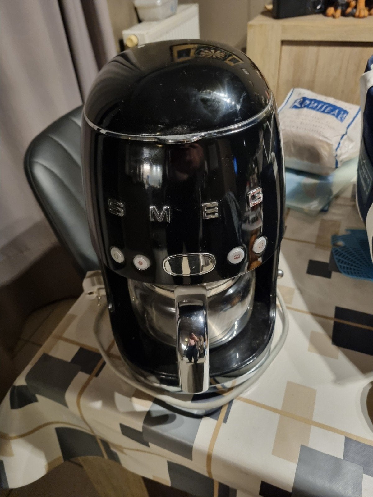 Smeg koffiezet, Ophalen, Koffiebonen