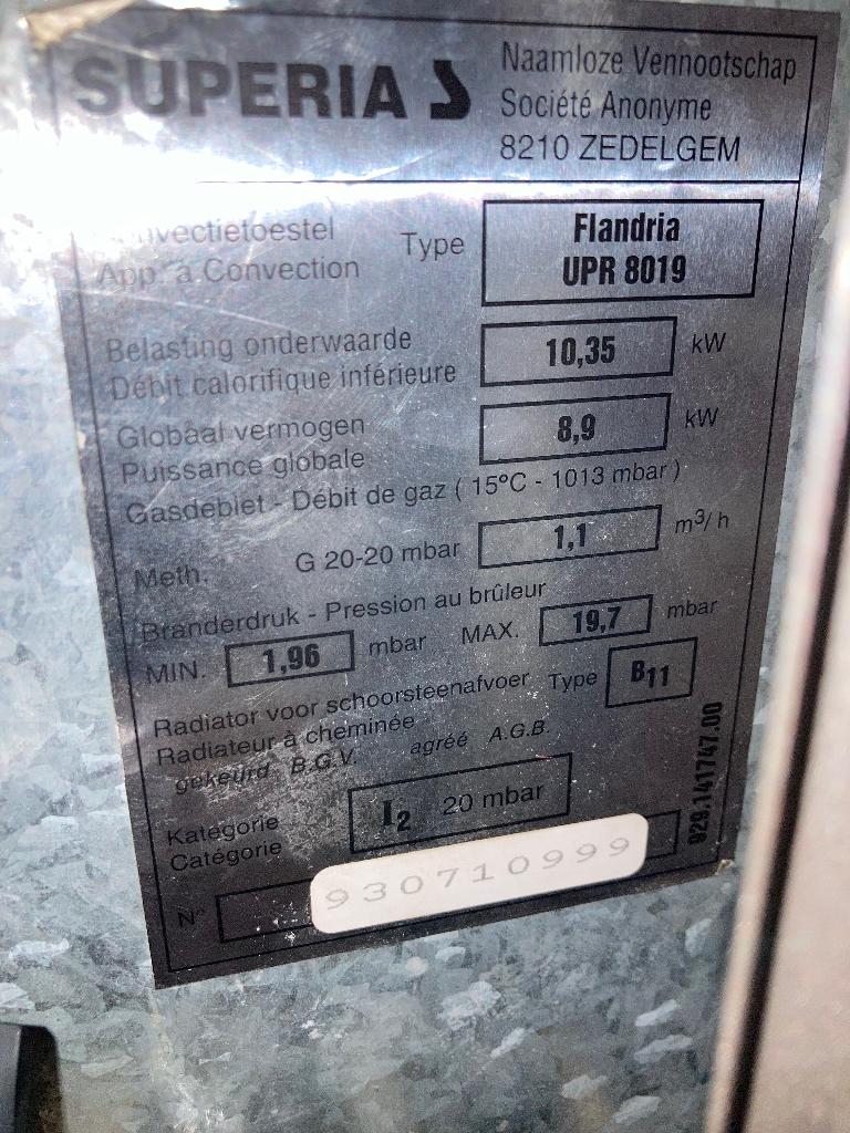 Gaskachel Flandria, Maison & Meubles, Poêles, Comme neuf, Enlèvement, Chauffage à gaz, Autoportant