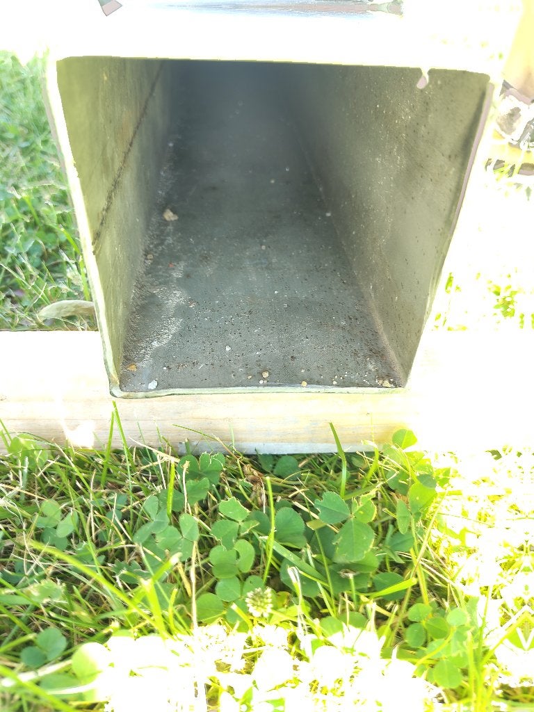 vierkante buis koker inox 100x100x3 mm - lengte 2945 mm, Ophalen, Zo goed als nieuw