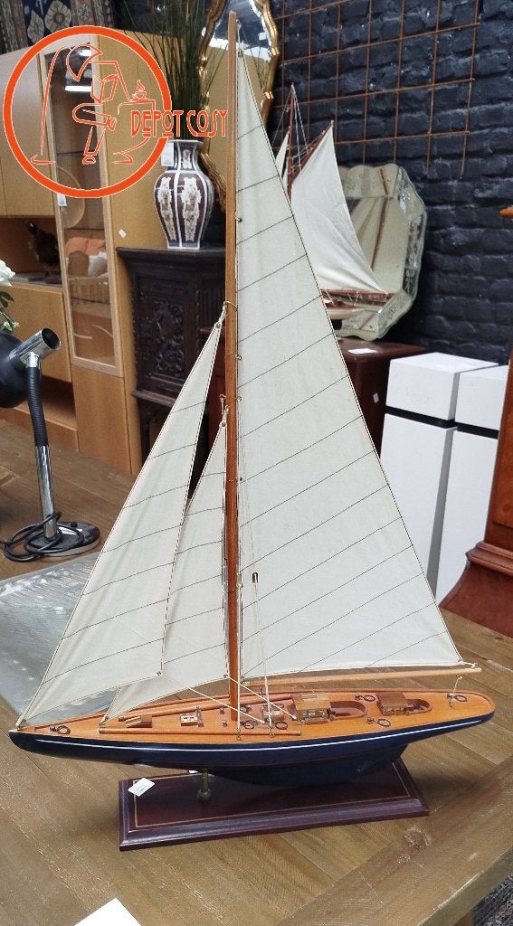 Grande maquette de voilier en bois, Enlèvement, Comme neuf, Plus grand que 1:32, Autres marques