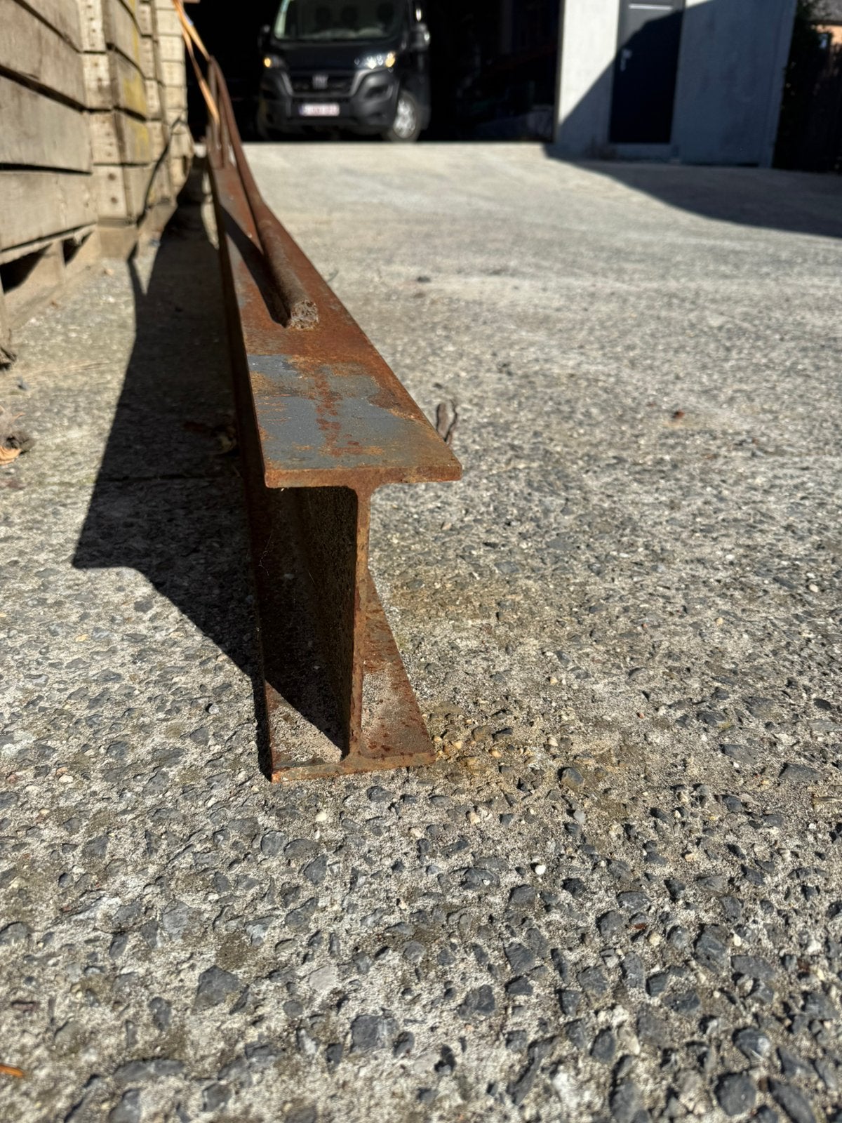 IPE 180 stalen poutrel balk 10m lang 2 stuks, Doe-het-zelf en Bouw, Ophalen, Gebruikt, IJzer