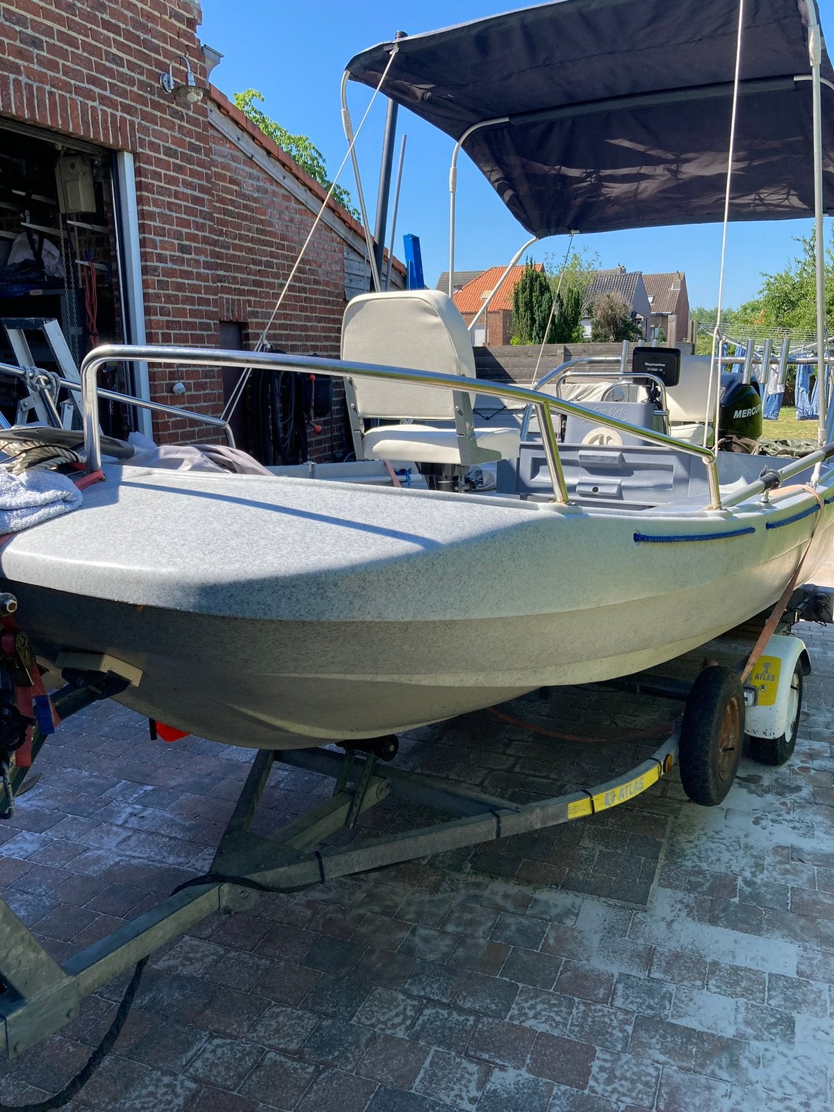 Bateau de pêche, 30 ch, 5 m, Enlèvement, Moteur à quatre temps