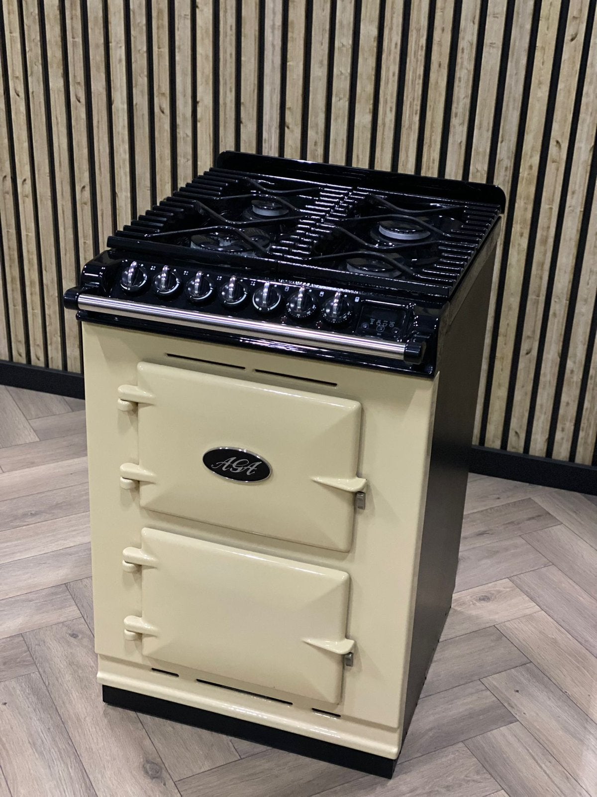 Prachtige AGA Creme 60cm gas, Ophalen of Verzenden, Zo goed als nieuw, Grill, Gas