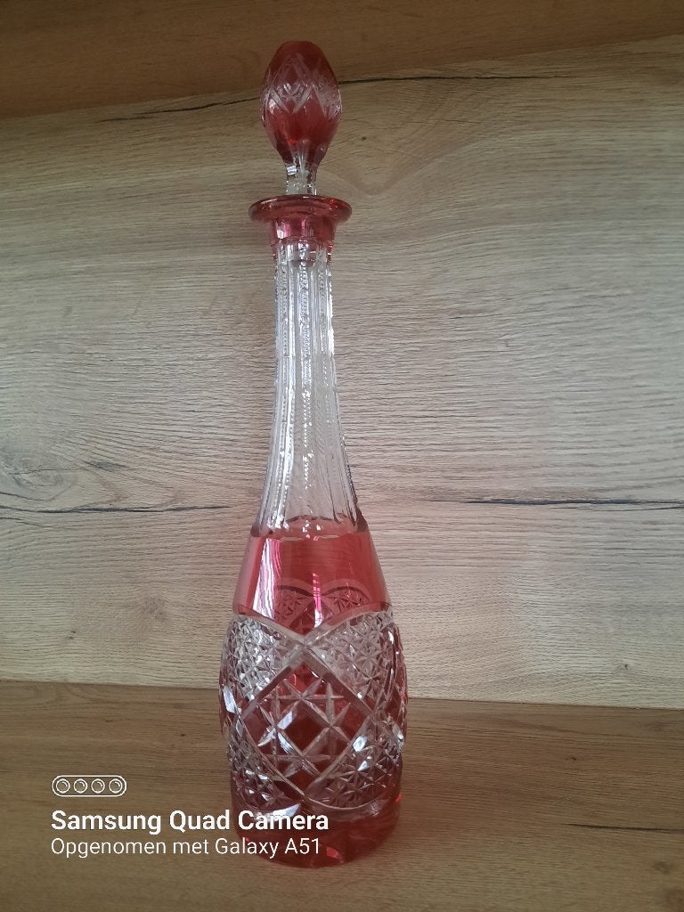 Carafe Val Saint Lambert Verrept, Antiquités & Art, Antiquités | Verre & Cristal, Enlèvement