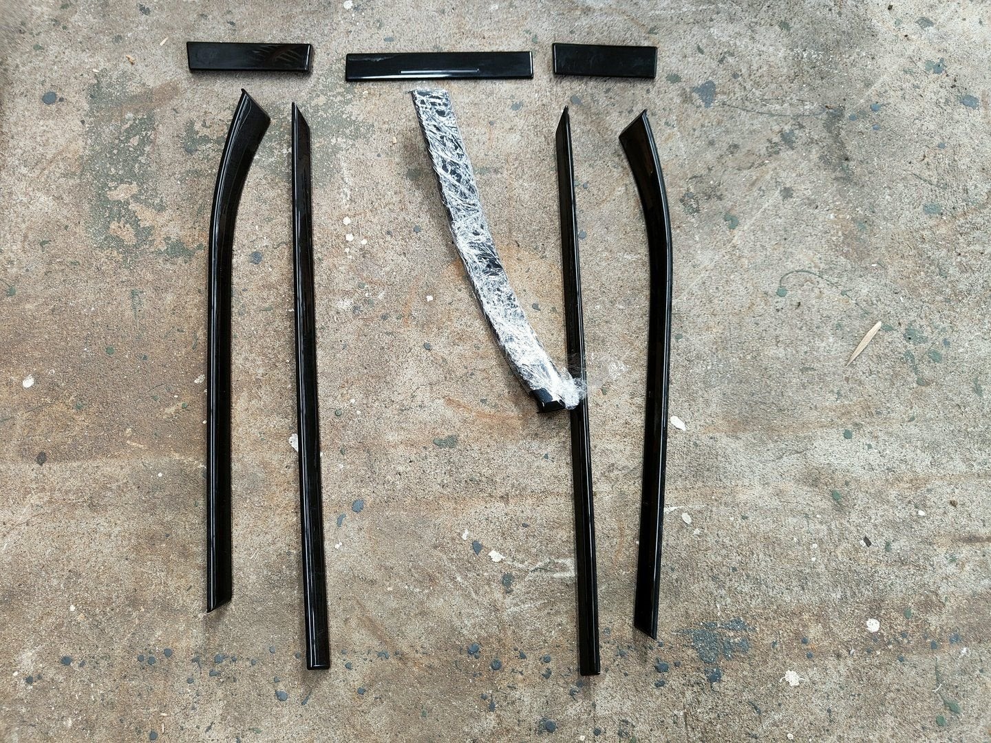Zwarte hoogglans interieurlijsten set BMW 5-Serie E39, Auto-onderdelen, Gebruikt, -, -, Ophalen of Verzenden