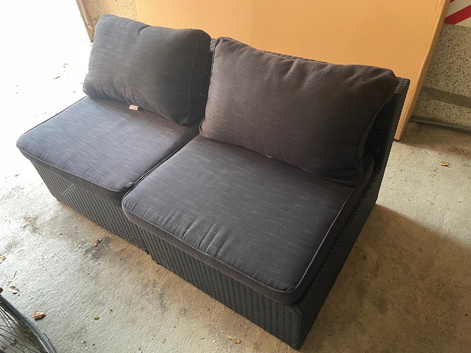 Comfortabele Bois le Duc Loungebank, Ophalen, Zo goed als nieuw, Wicker, Bank