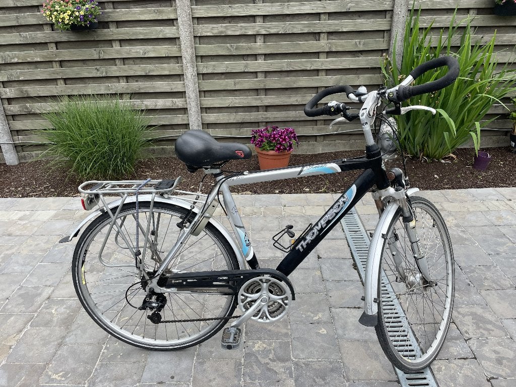 Thompson fiets met vlinderstuur, Vitesses, Frein sur jante, Enlèvement, 53 à 57 cm