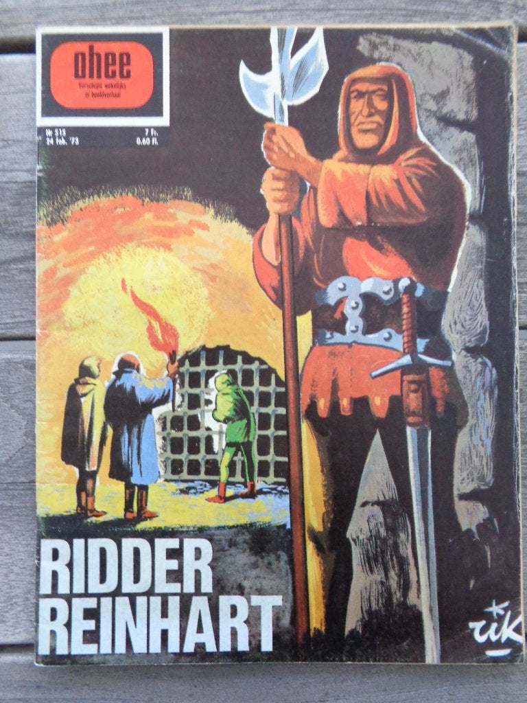 Ridder Reinhart - Het Geheim vd Leeuwenburcht-ohee 515 - '73, Boeken, Ophalen of Verzenden