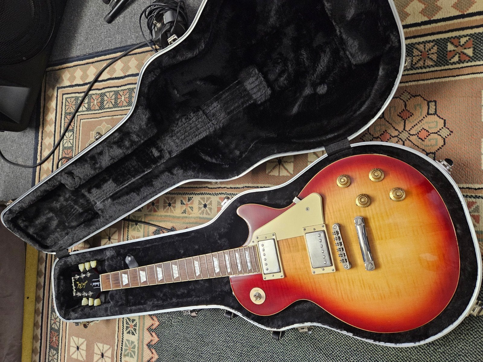 epiphone les paul standaard met koffer zonder snaren, Muziek en Instrumenten, Ophalen, Epiphone