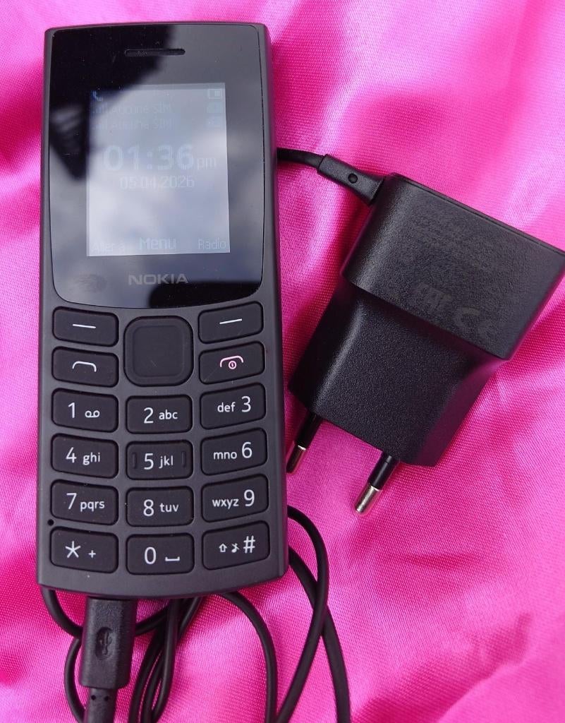 Nokia 105 met dubbele simkaart, Telecommunicatie, Mobiele telefoons | Nokia, Verzenden, Geen camera, Zwart, Nieuw