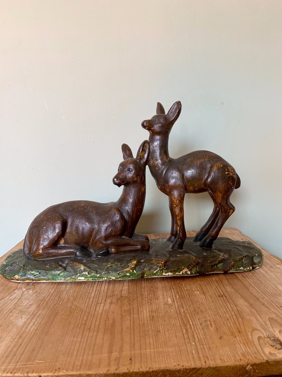Statue de cerf vintage en plâtre, Antiquités & Art, Antiquités | Accessoires de maison, Enlèvement ou Envoi