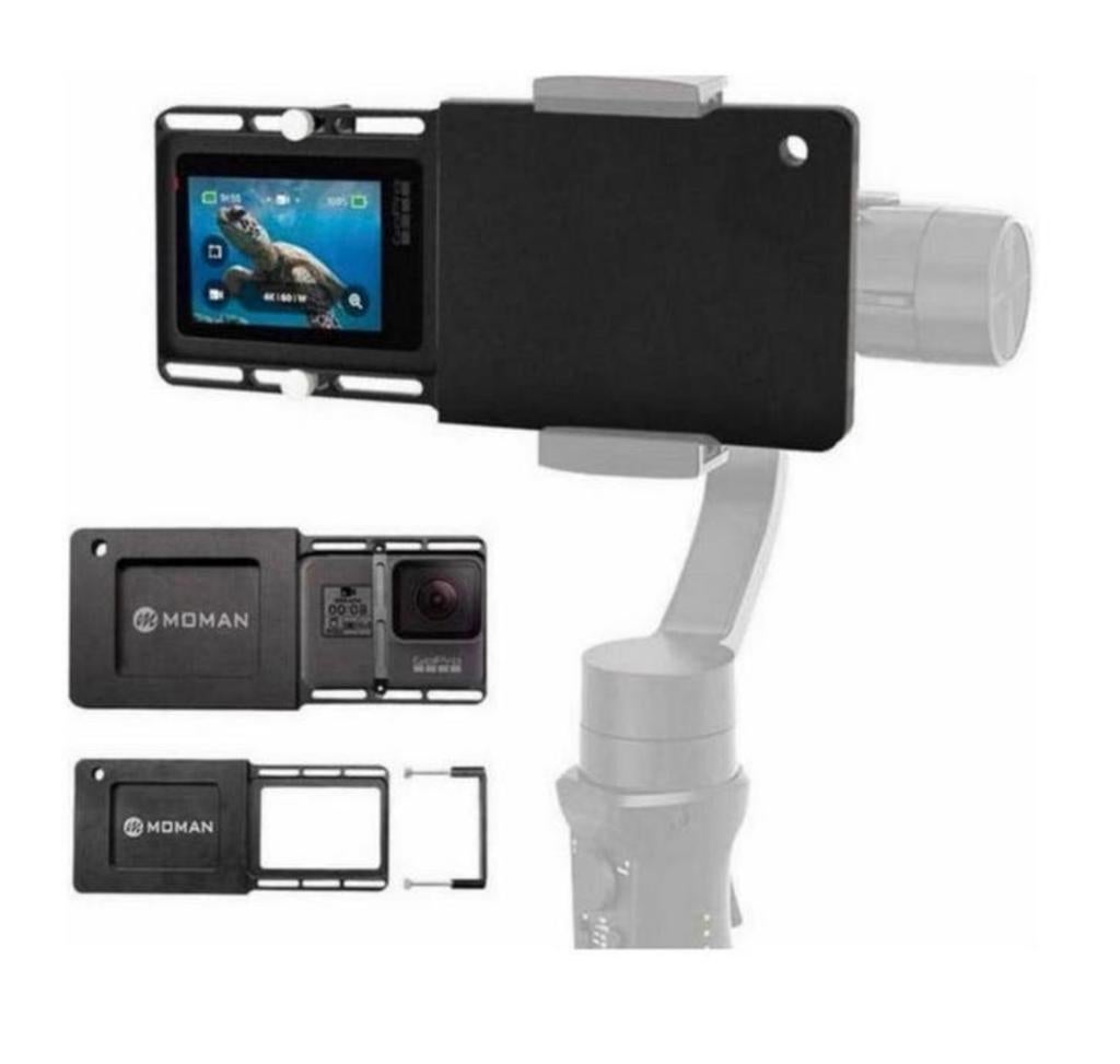 Plaque de adaptateur GoPro 3+ 4 5 6 7 Zhiyun Smooth DJI Osmo, Enlèvement ou Envoi, Neuf, Autres types