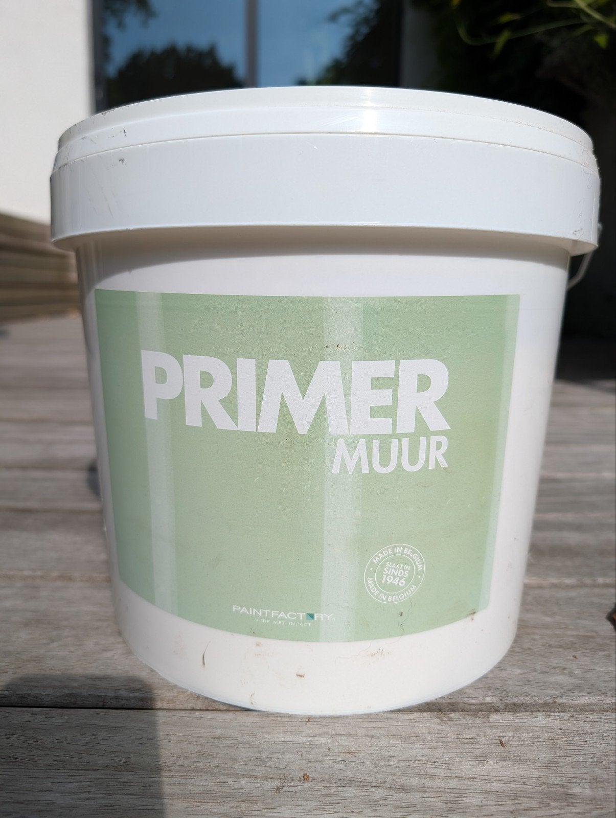 Peinture d'apprêt de 10 litres de qualité à l'usine de peint, Bricolage & Construction, Peinture, Vernis & Laque, Enlèvement, Peinture