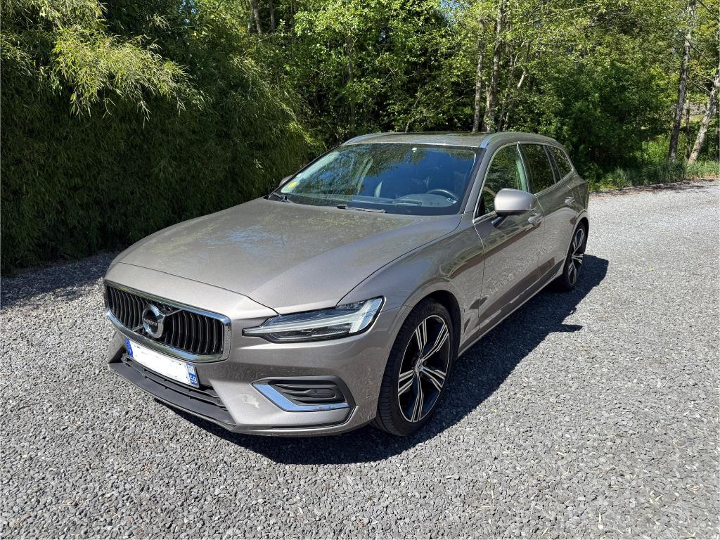 VOLVO V60 D3 150ch Inscription Geartronic, Auto's, Volvo, Zwart, Leder, V60, 5 deurs