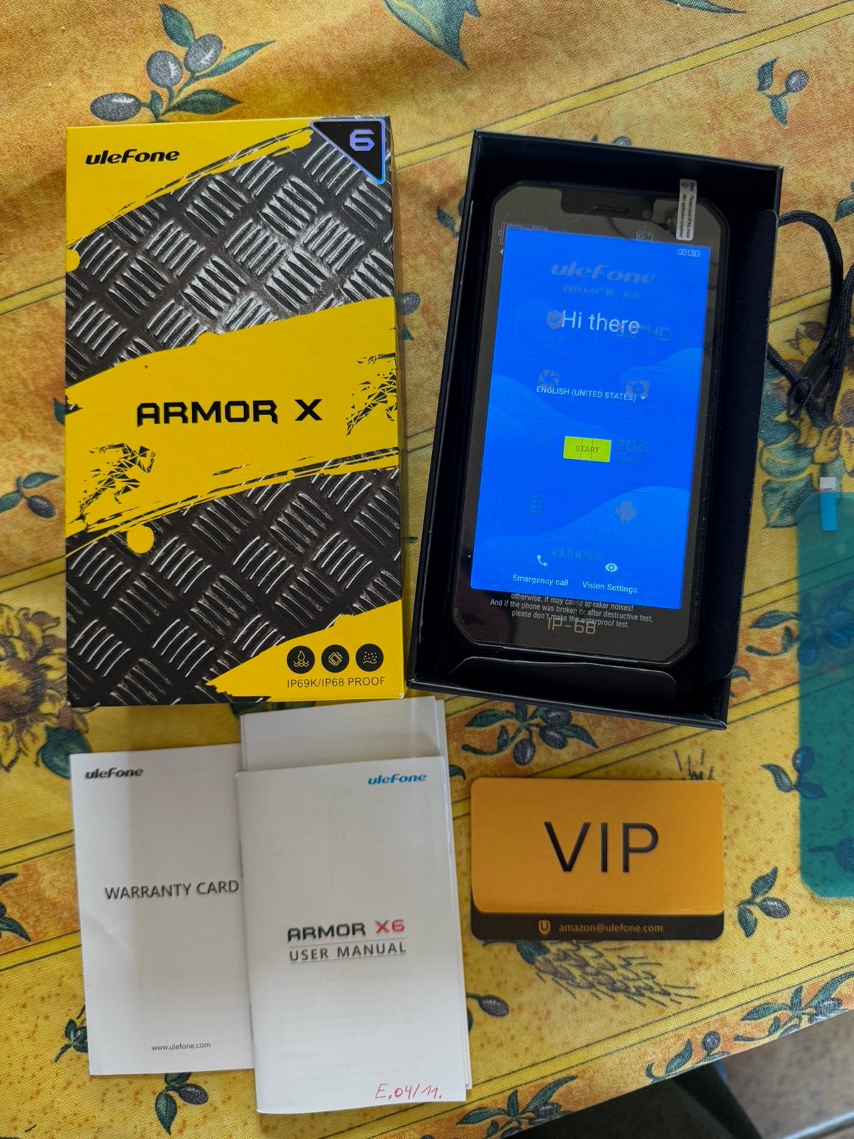 Telephone Armor X, Envoi