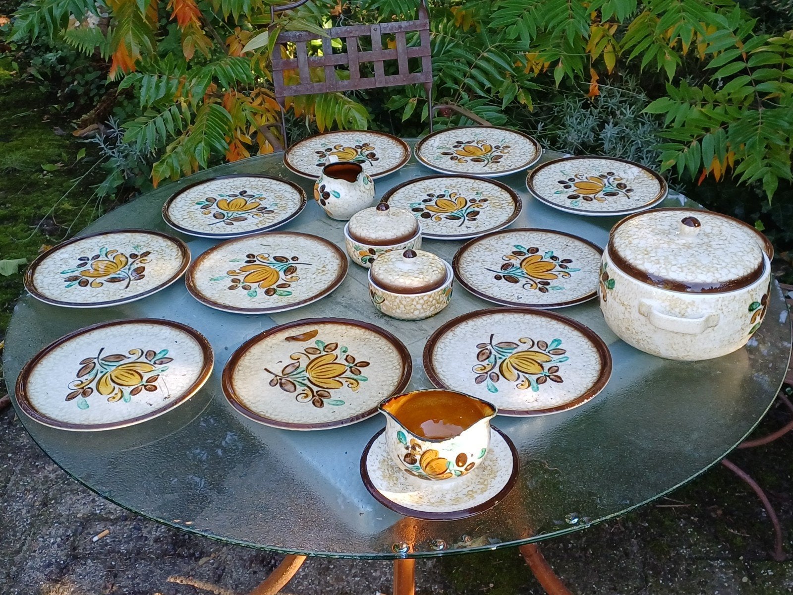 Vaisselle vintage Boch La Louvière - Corfou, Enlèvement ou Envoi