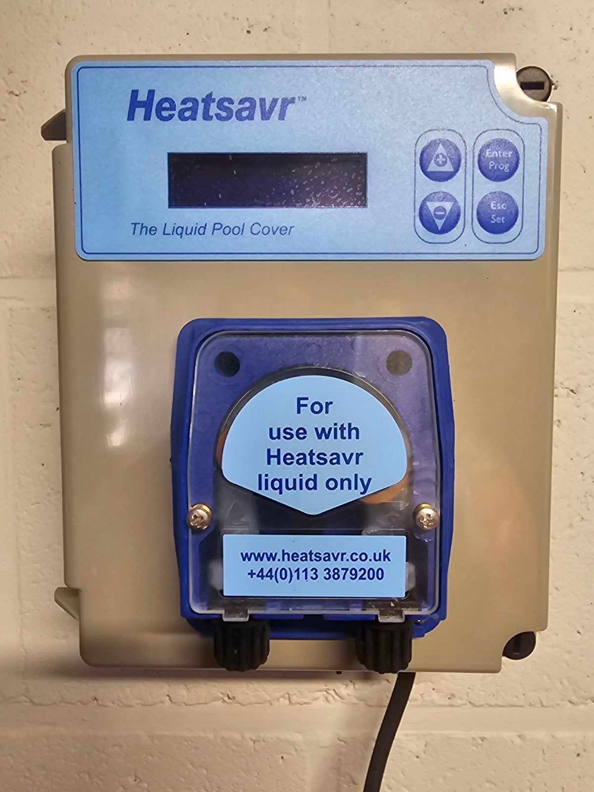 Heatsavr automatische doseerpomp voor vloeibare zwembadafdek, Ophalen of Verzenden, Zo goed als nieuw, Afdekzeil