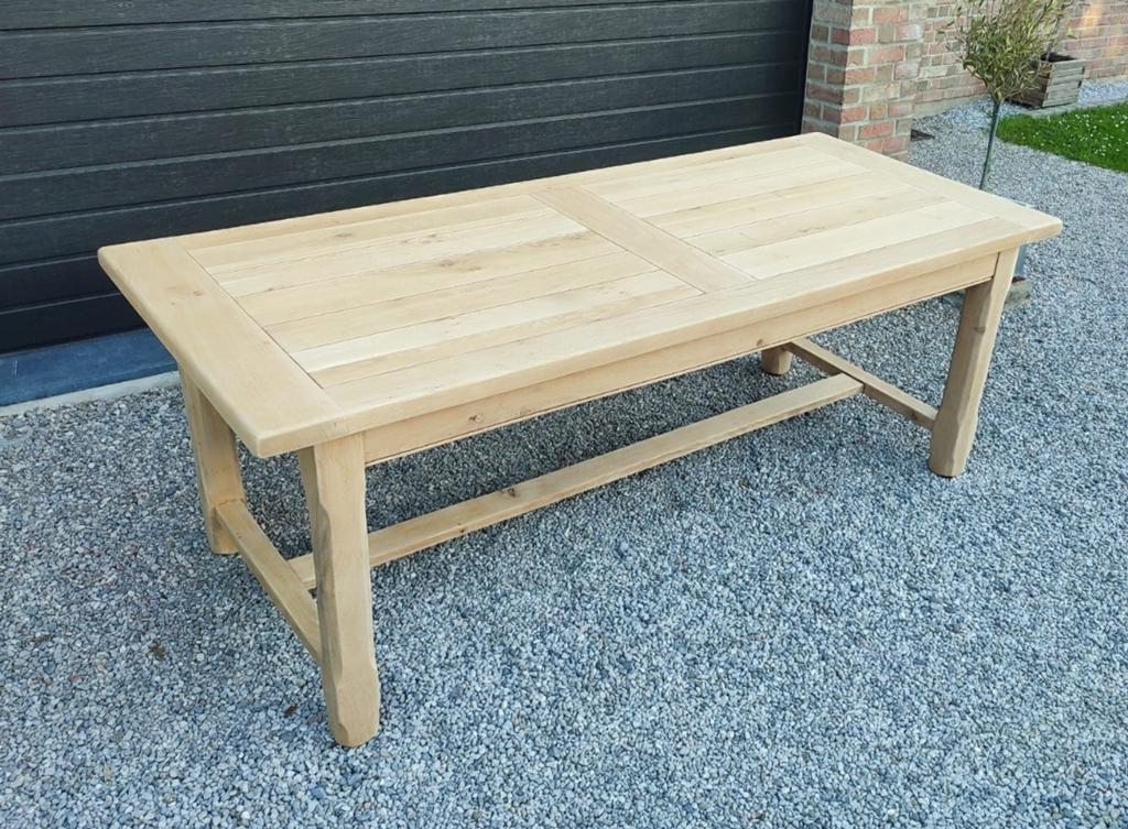Prachtige massief eikenhouten boerentafel, Huis en Inrichting, Tafels | Eettafels, Eikenhout