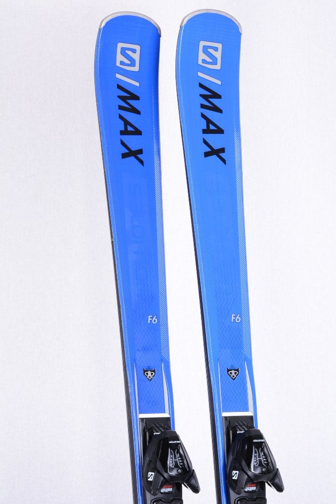 Skis SALOMON E S/MAX F6 155 cm, bleus, grip walk, woodcore, Carving, Skis, Salomon, 140 à 160 cm