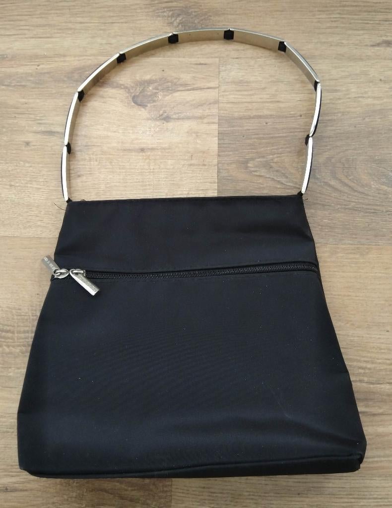 Petit sac à main femme en nylon, Enlèvement ou Envoi, Comme neuf, Noir, Sac à main