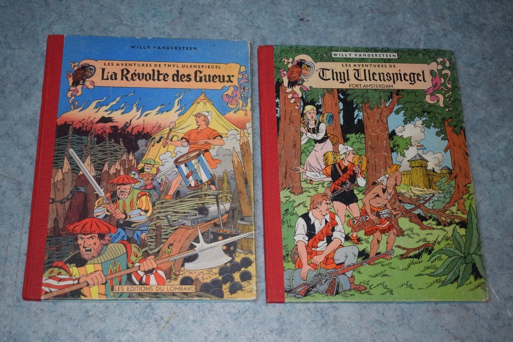collection 2 BD Thyl Ulenspiegel 1954 1955 bande dessinées, Livres, Enlèvement ou Envoi, Utilisé