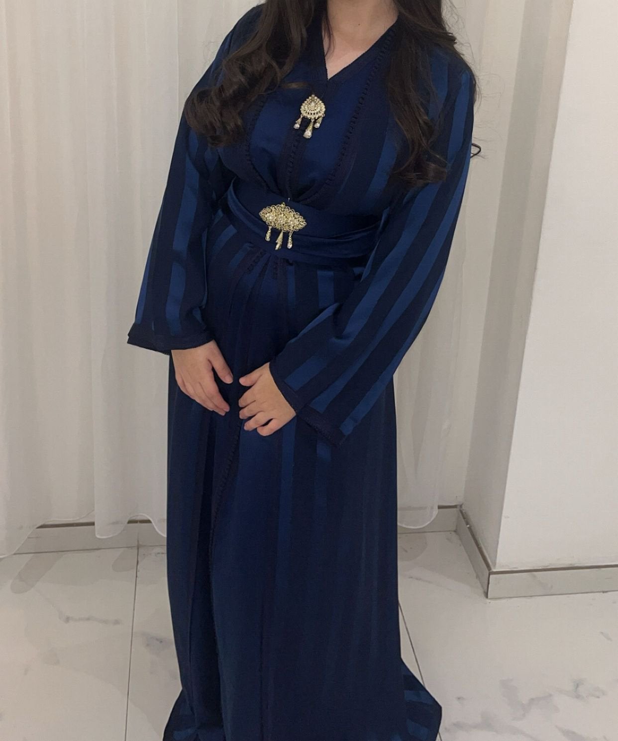 Takchita 2 stuks koningsblauw, Kleding | Dames, Gelegenheidskleding, Ophalen of Verzenden, Zo goed als nieuw, Blauw