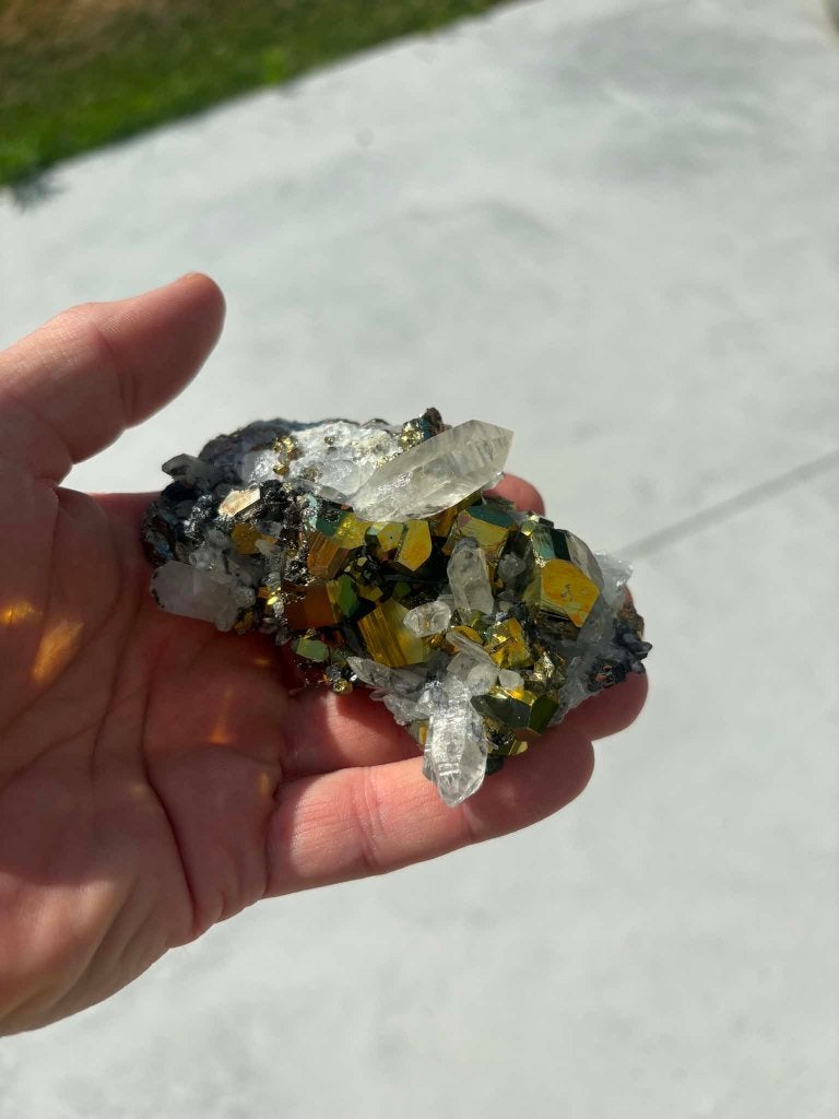 Pyrite Kalimantan, qualité muséale haut de gamme, Collections, Enlèvement ou Envoi, Minéral