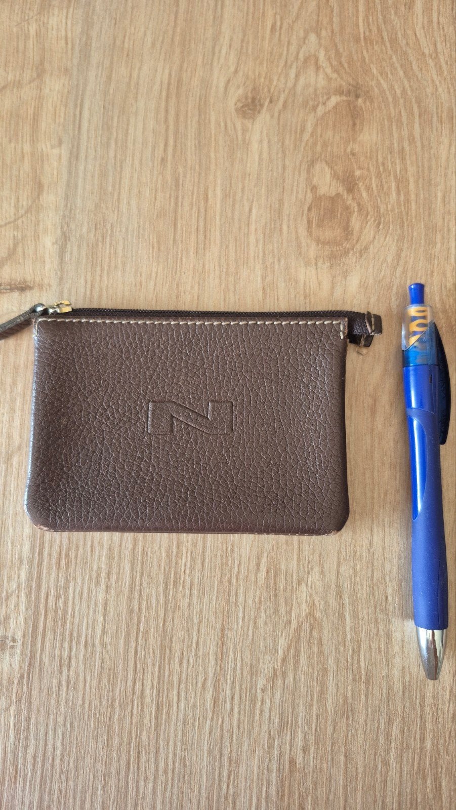Portefeuille Nathan marron, Autres marques, Cuir, Brun, Enlèvement