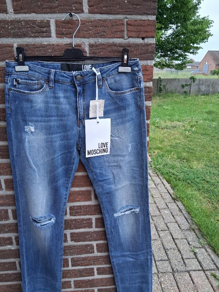Dames jeans broek Love Moschino Mt26, Love Moschino, Blauw, Nieuw, Ophalen of Verzenden