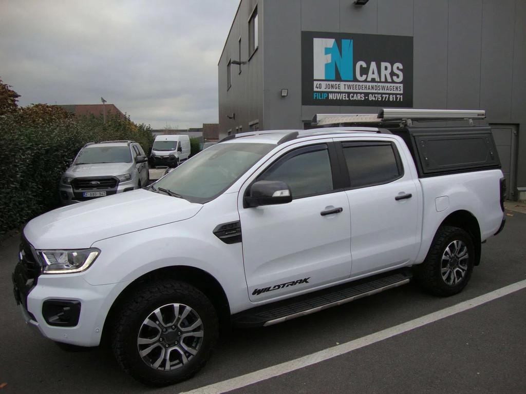 Ford Ranger 212pk, alu cab, dakrek, ford garantie,2022, btw, Cuir, Achat, Entreprise, Noir