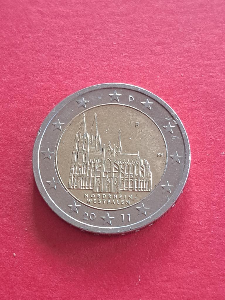 2011 F Allemagne 2 euros Rhénanie Nord-Westphalie Stuttgart, Envoi, Allemagne, 2 euros, Monnaie en vrac