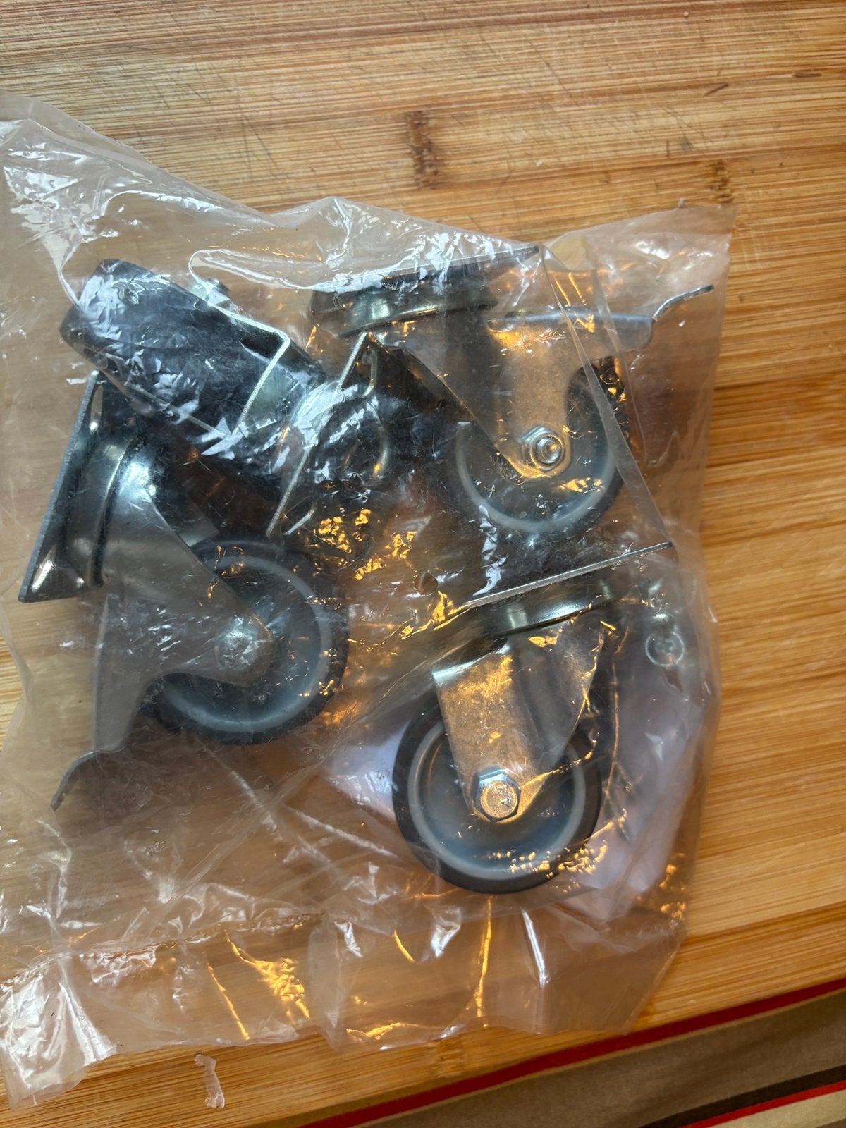 Set van 4 zwenkwielen, Doe-het-zelf en Bouw, Ophalen of Verzenden, Nieuw