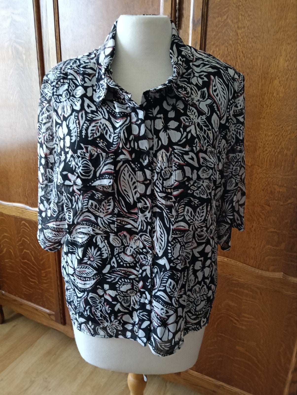 Geklede blouse, Meerkleurig, Lofty Manner, Maat 46/48 (XL) of groter, Ophalen of Verzenden
