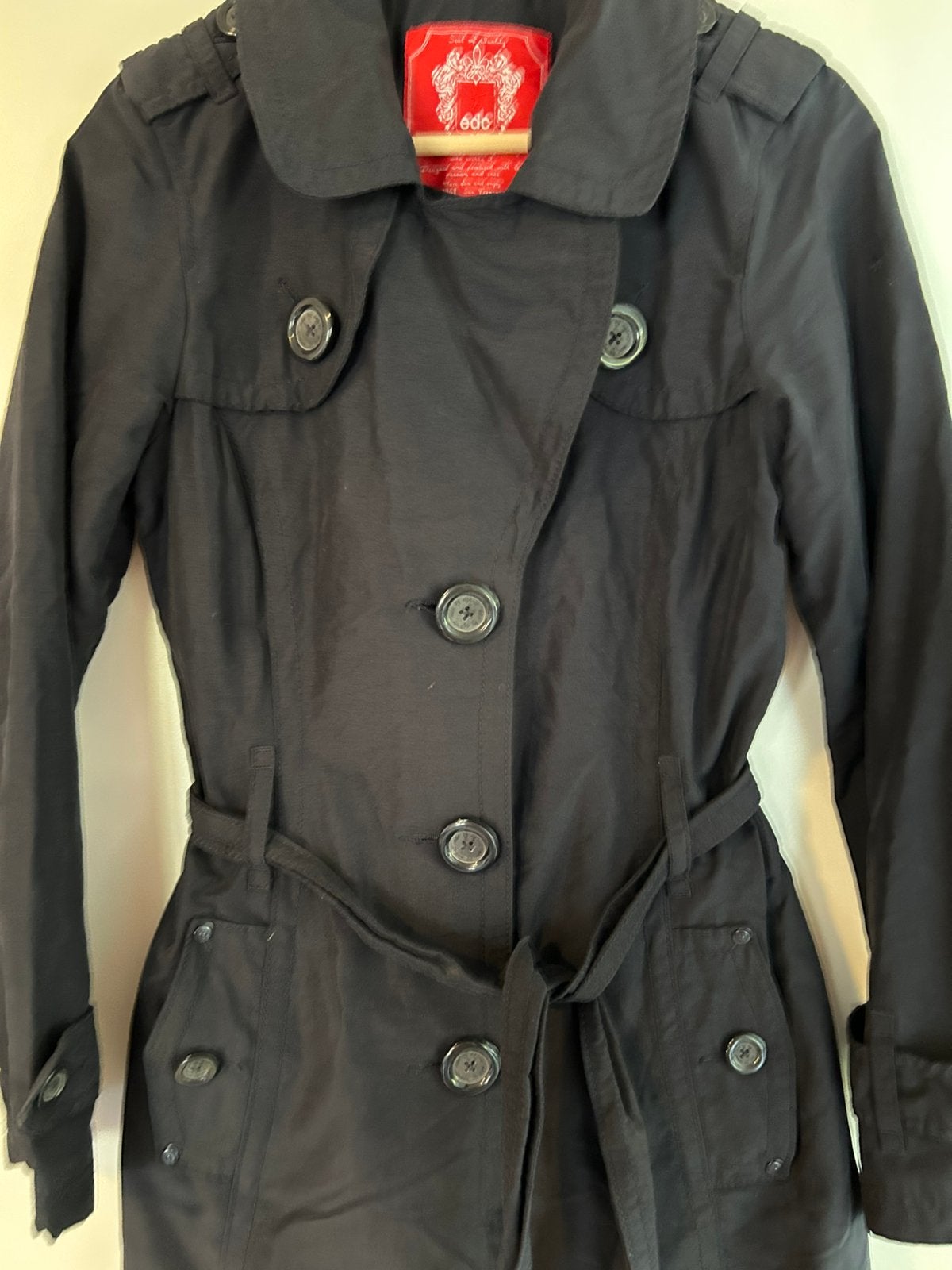 Zwarte regenjas, Kleding | Dames, Ophalen, Zo goed als nieuw, Maat 36 (S)