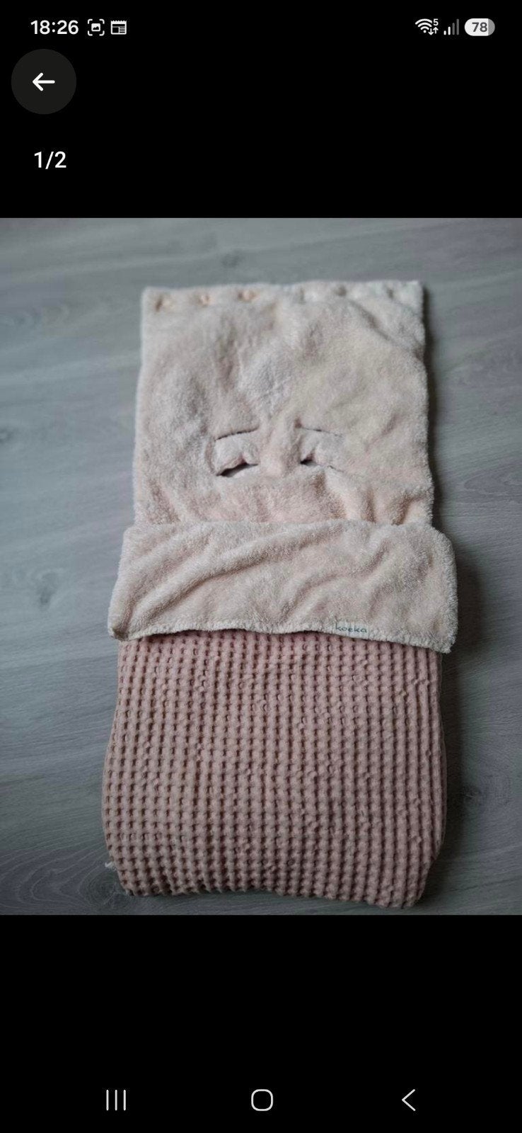Voetenzak, Enfants & Bébés, Couvertures, Sacs de couchage & Produits pour emmailloter, Enlèvement, Rose, Chancelière, Koeka