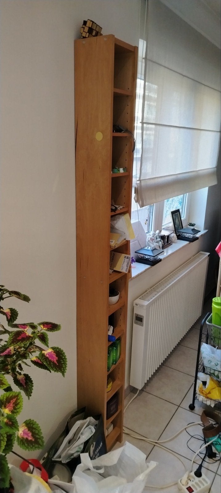 Étagère cd ou autre type colonne  IKEA Gnedby – Chêne occas., Enlèvement, Utilisé, Bois, CD