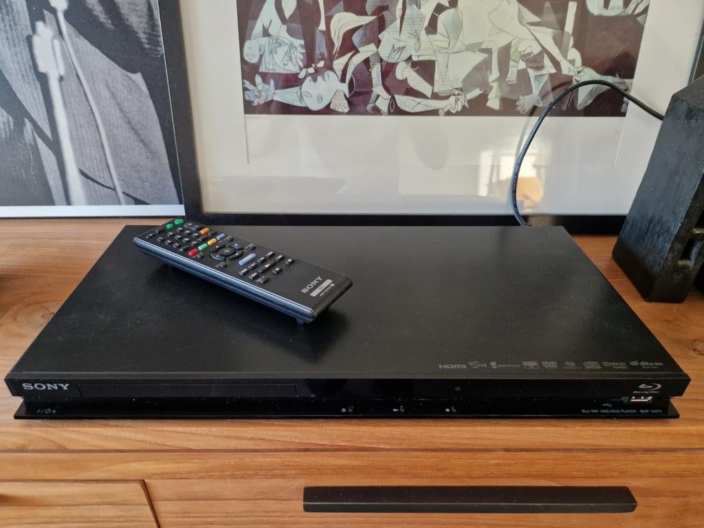Sony BDP-S370 5* Blu-ray SACD Cd DVD player + doosje DVD's, Ophalen of Verzenden, Sony, Wi-Fi