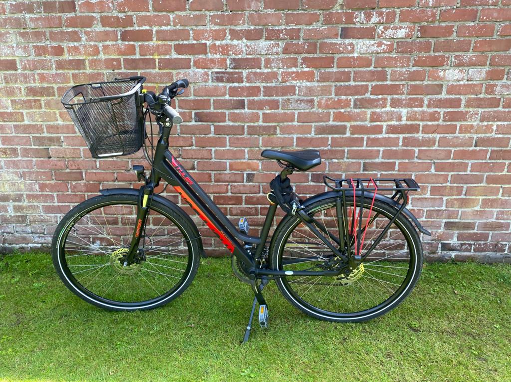 Thompson damesfiets zwart (tulsa), Fietsen en Brommers, Versnellingen, Zo goed als nieuw, Schijfrem, Ophalen