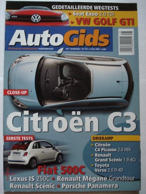 AutoGids 775 VW Golf GTI/Citroën C3/Grand C4 Picasso/Porsche, Envoi, Comme neuf, Général