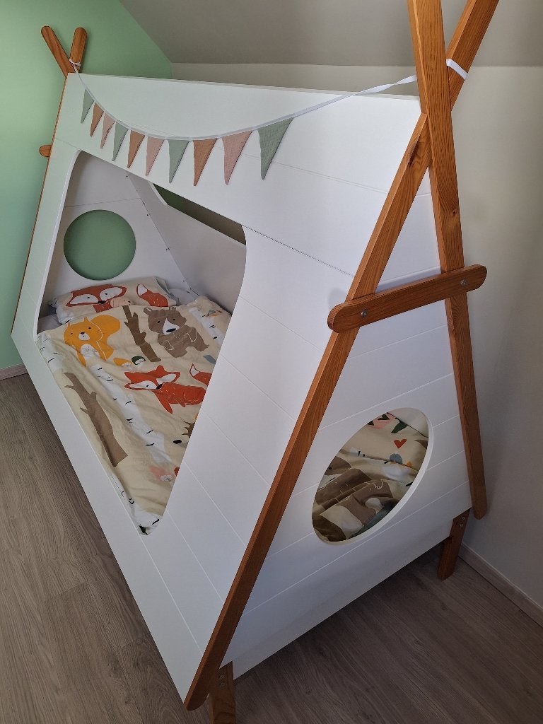 Lit bébé Tipi, Maison & Meubles, 90 cm, Enlèvement, Tipi, 190 cm ou moins