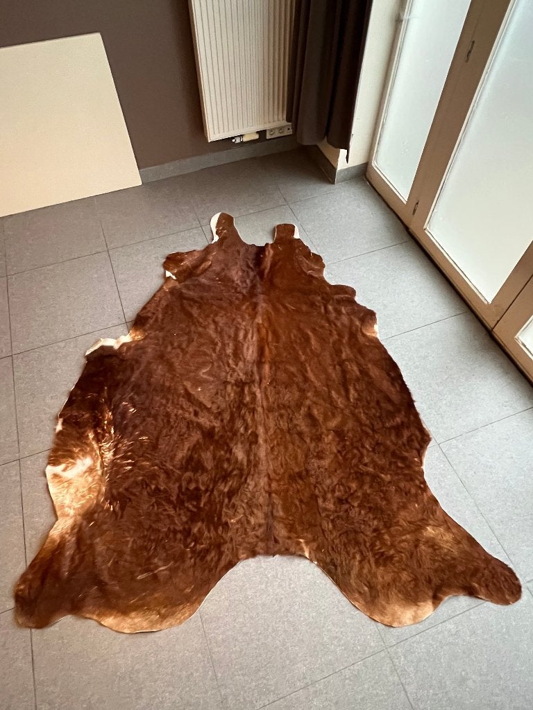 Koeienhuid, Ophalen, Bruin, 150 tot 200 cm, 200 cm of meer