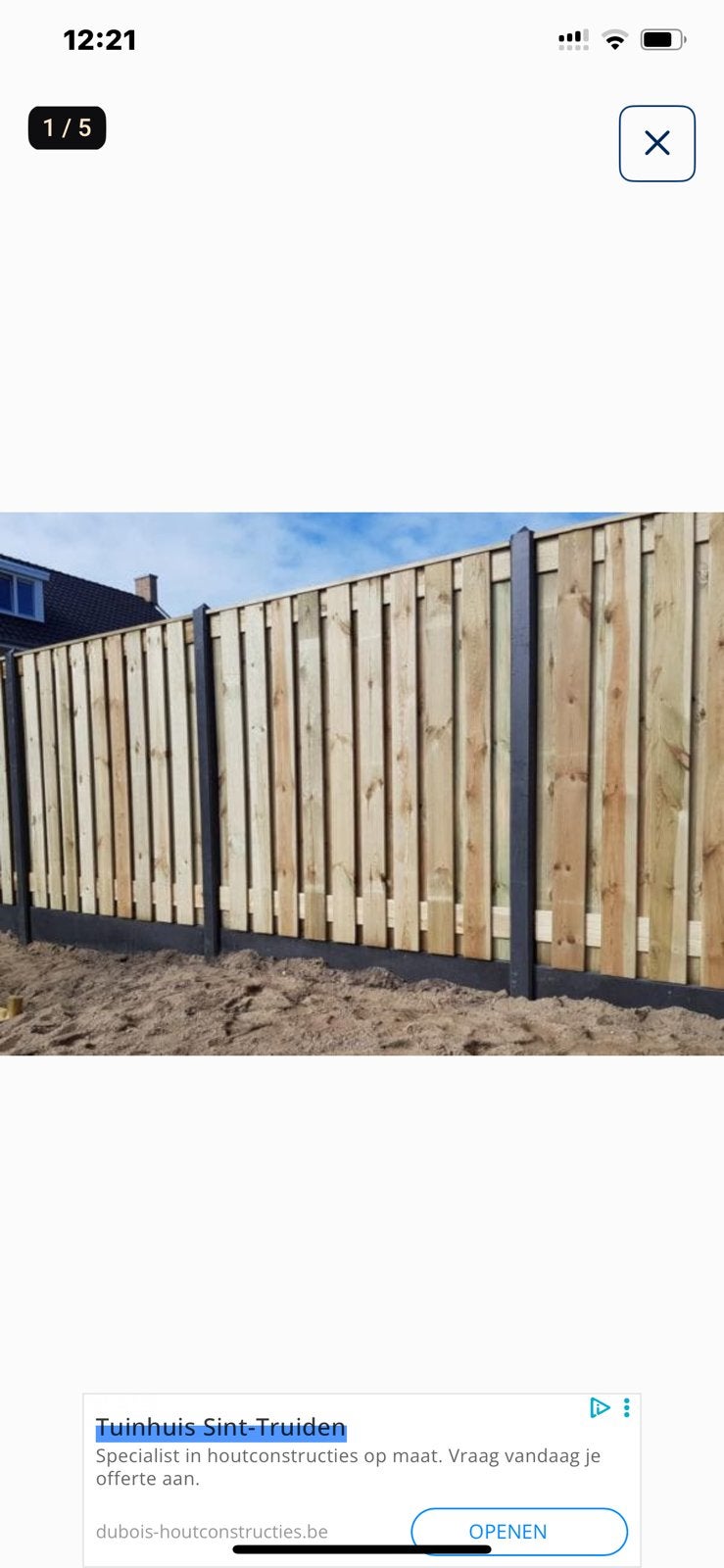 Gezocht, Tuin en Terras, Schuttingen, Ophalen of Verzenden, Zo goed als nieuw