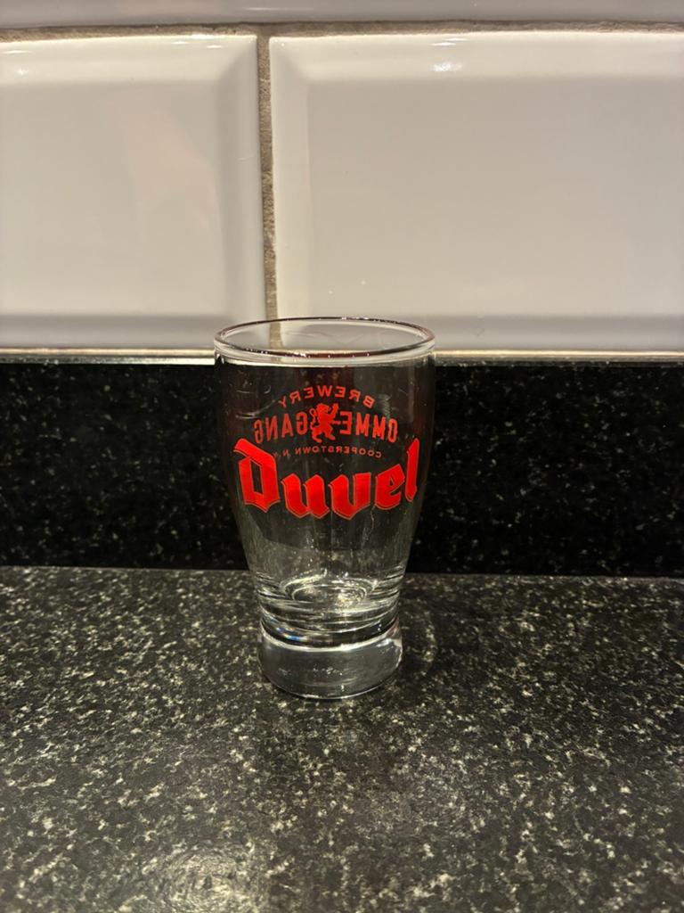 Duvel glas, Ophalen of Verzenden, Zo goed als nieuw, Glas of Glazen, Duvel