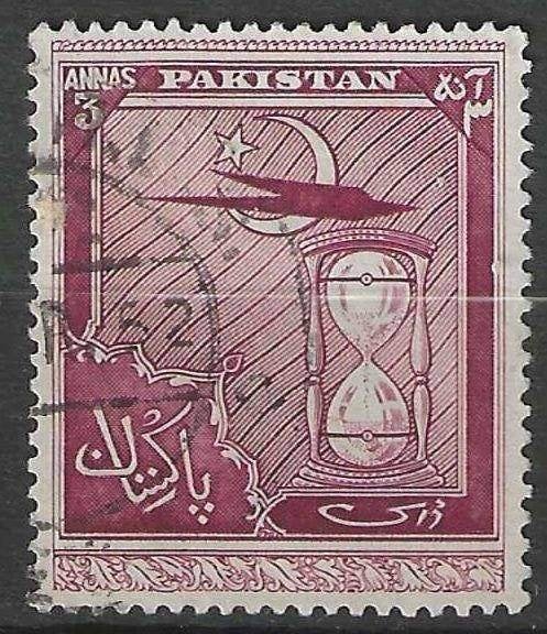 Pakistan 1951 - Yvert 56 - 4 jaar onafhankelijkheid (ST), Postzegels en Munten, Verzenden, Gestempeld