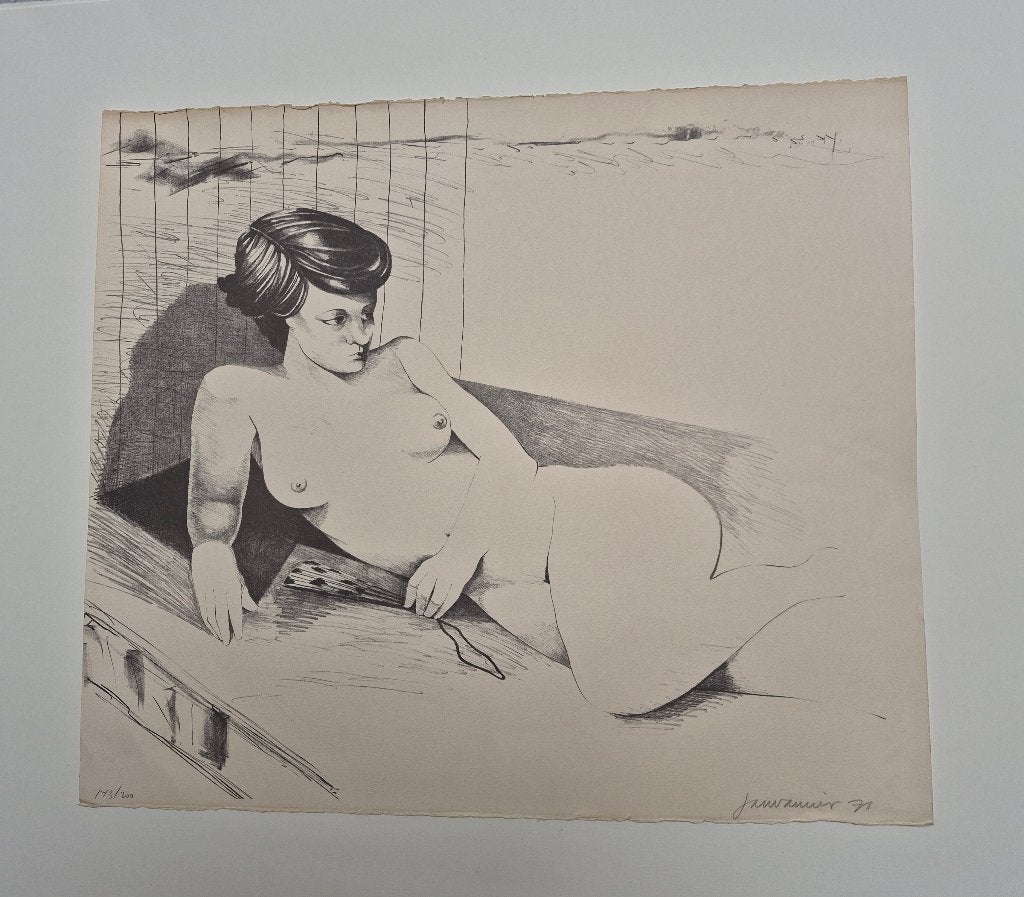Jan Vanriet. Litho., Antiquités & Art, Numéroté, Enlèvement, Lithographie, Portraits et figures