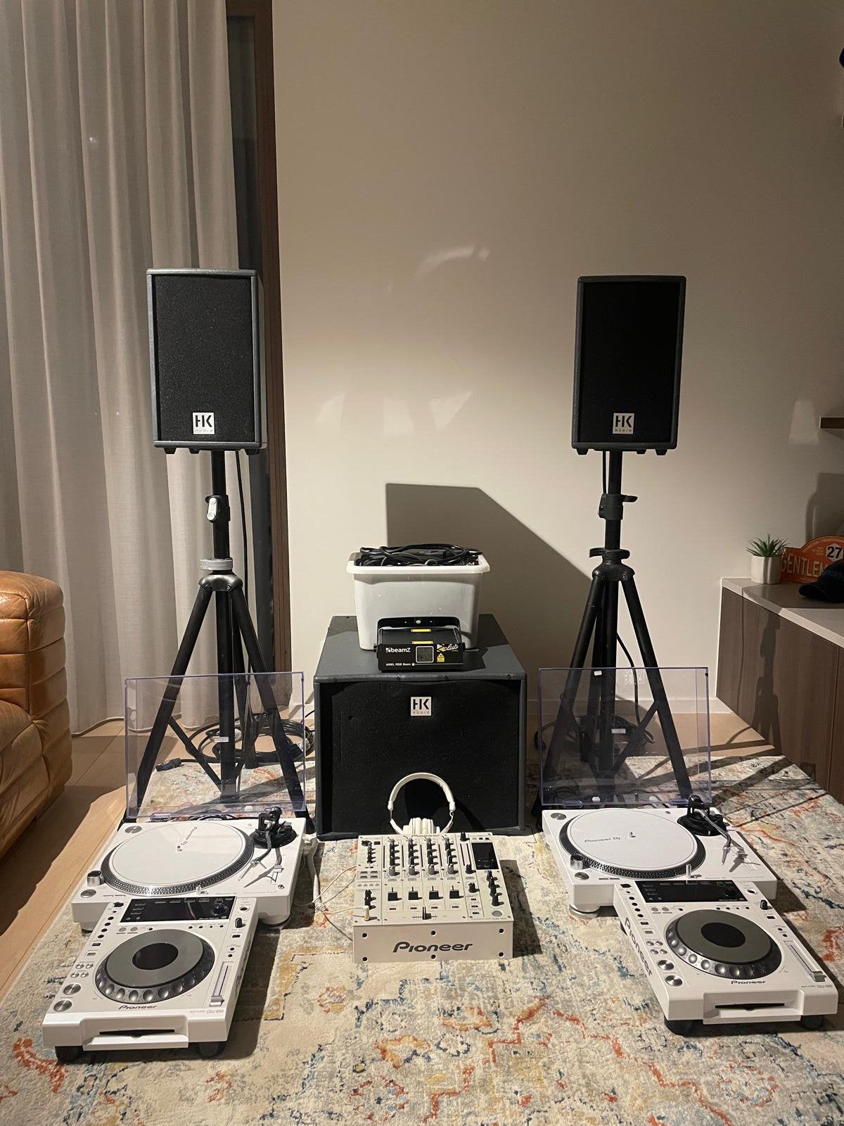 Complete DJ-set Pioneer DJ + HK Audio, Audio, Tv en Foto, Ophalen, Zo goed als nieuw, Audio